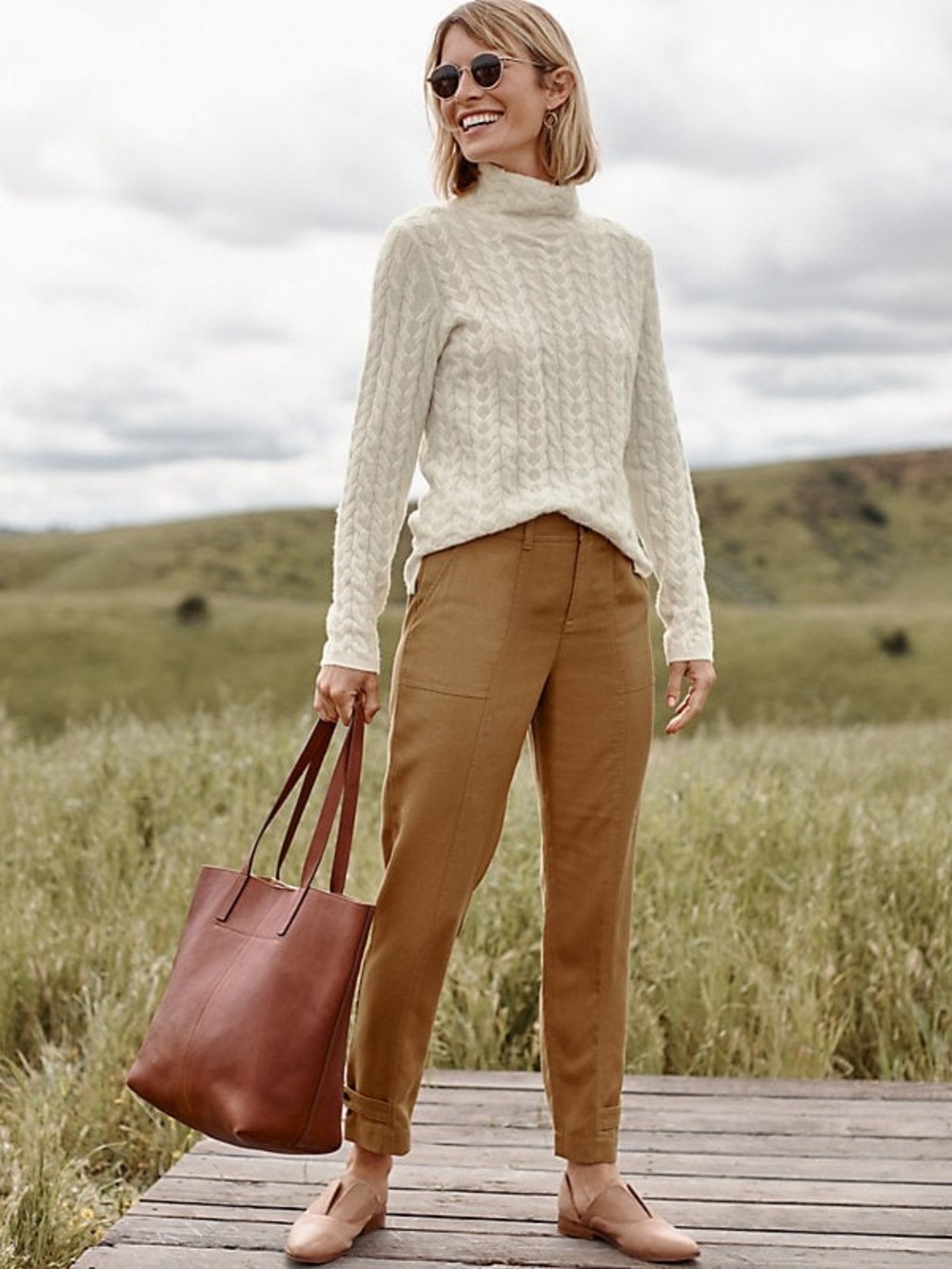 Garnet Hill TENCEL & Linen Utility Pants